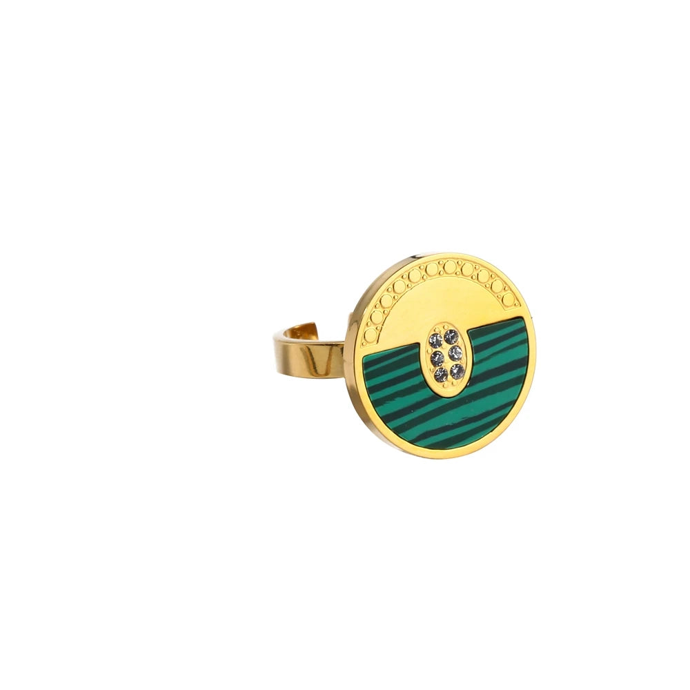Bague Ilyra - Malachite