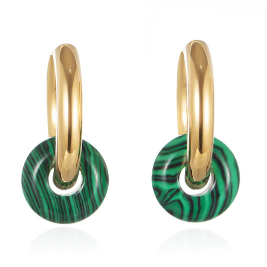 Velina Earrings - Green