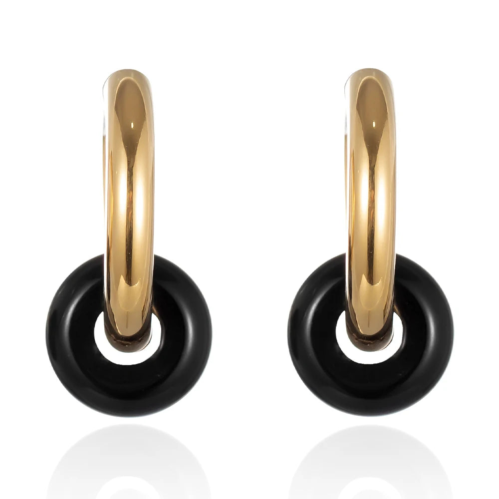 Velina Earrings - Black