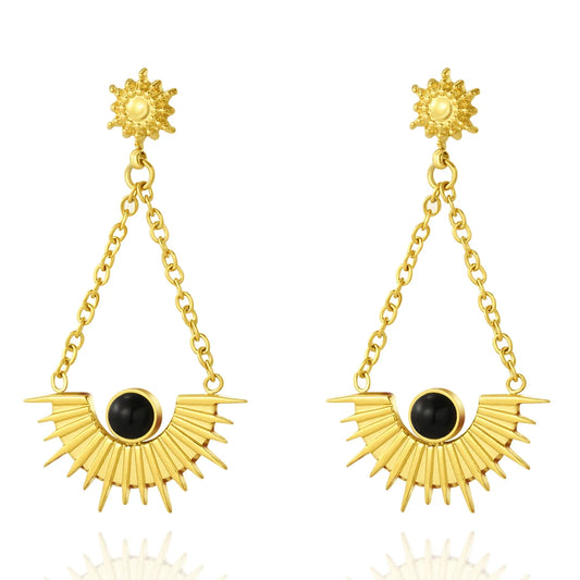 Novela Earrings - Black